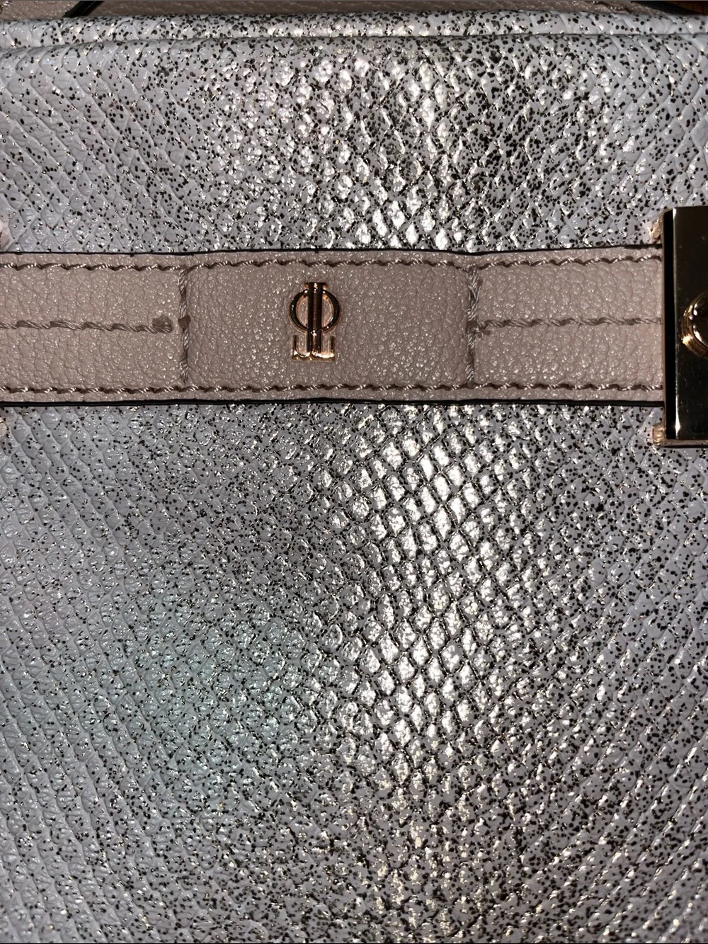 NWT Jennifer Lopez Petal Metallic Kylie Wristlet Clutch